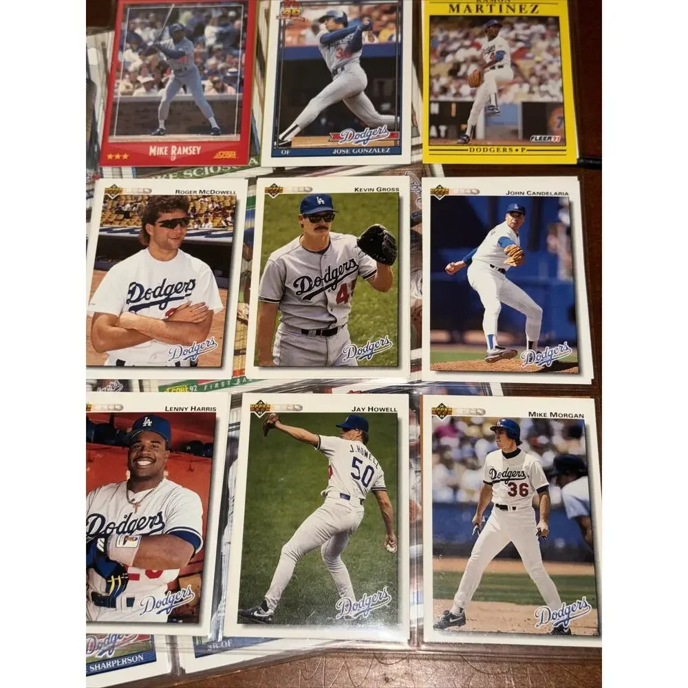 Lot 135+ Los Angeles LA Dodgers Baseball Cards Eddie Murray Pedro Ramon Martinez